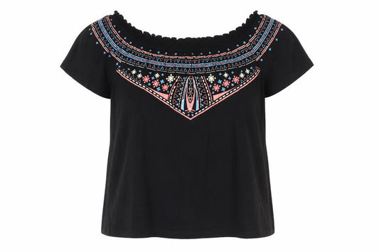 Womens UK Size 12 Primark Black Basic Blouse