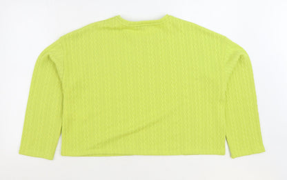 Womens UK Size L New Look Green Pullover Jumper