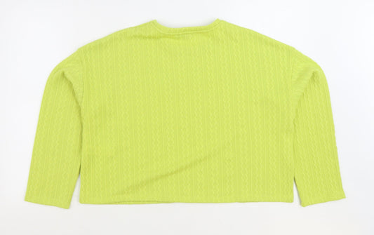 Womens UK Size L New Look Green Pullover Jumper