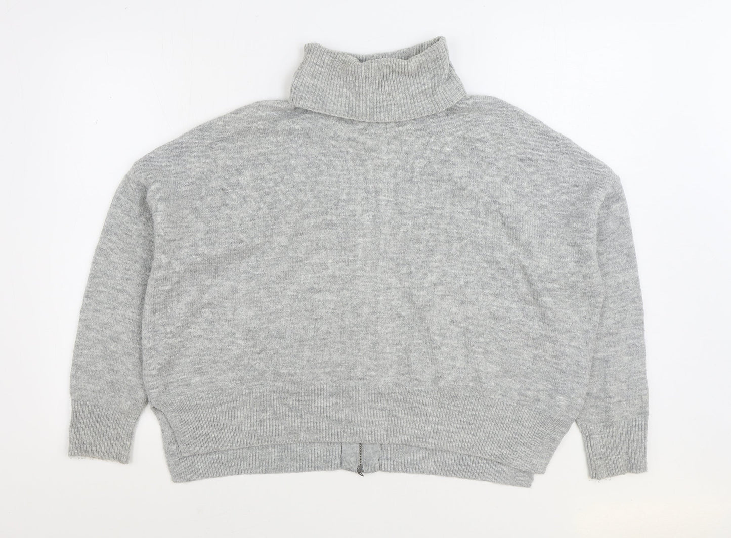 Womens UK Size 10 Topshop Grey Pullover Jumper