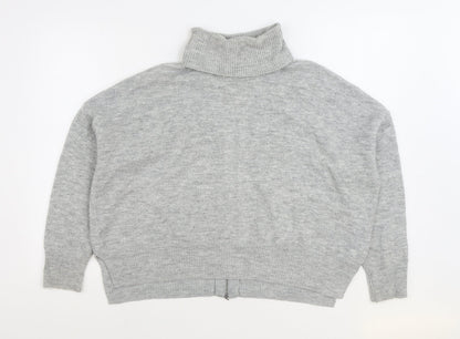 Womens UK Size 10 Topshop Grey Pullover Jumper