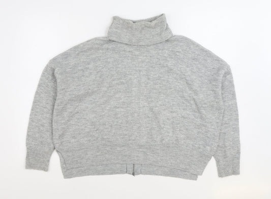 Womens UK Size 10 Topshop Grey Pullover Jumper