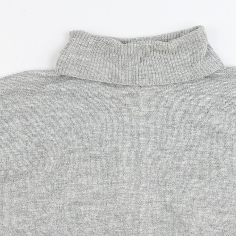 Womens UK Size 10 Topshop Grey Pullover Jumper