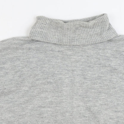 Womens UK Size 10 Topshop Grey Pullover Jumper
