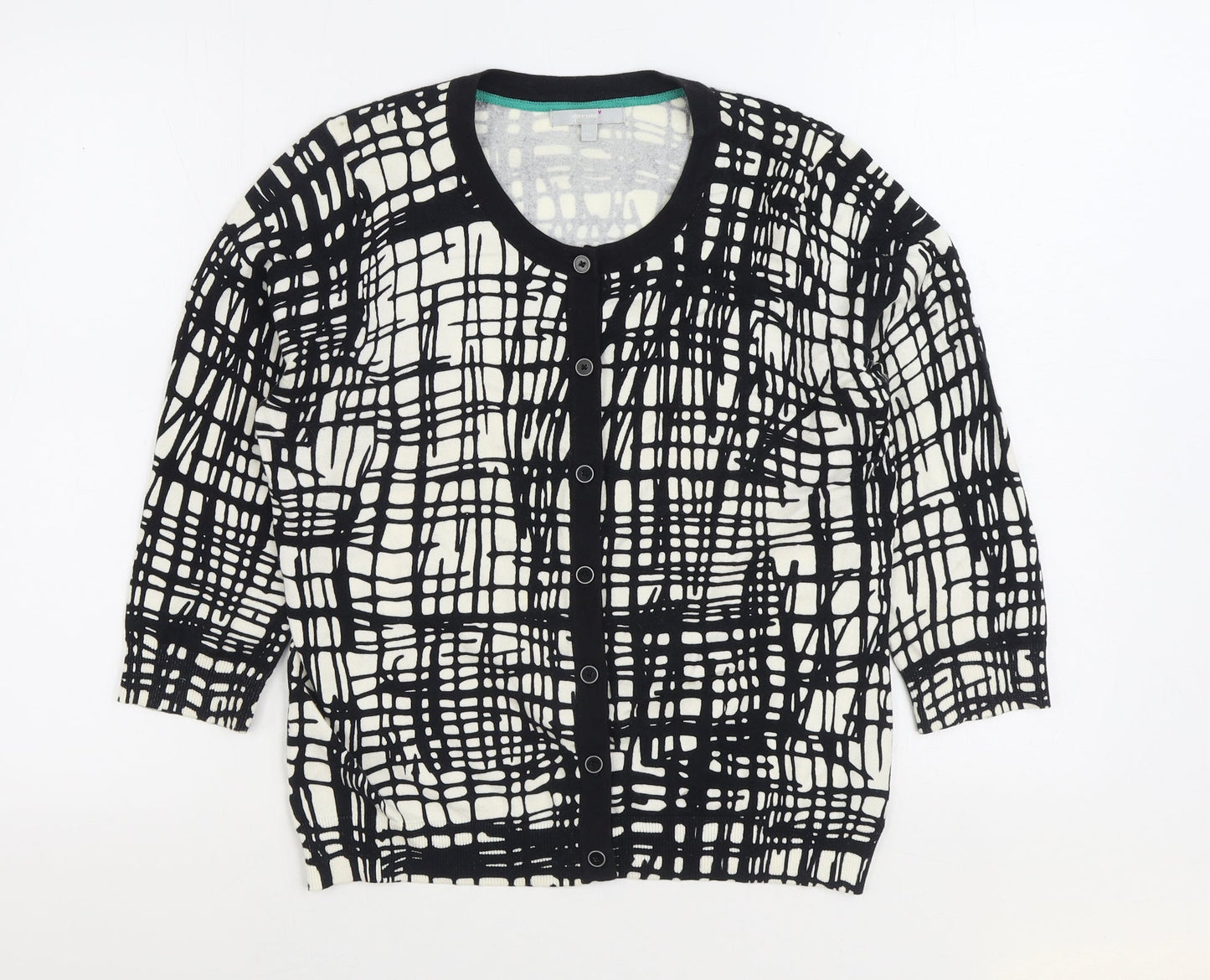 Womens UK Size 12 Per Una Black Cardigan Jumper