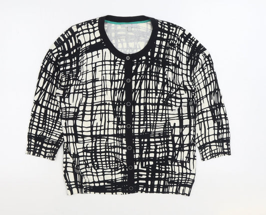 Womens UK Size 12 Per Una Black Cardigan Jumper