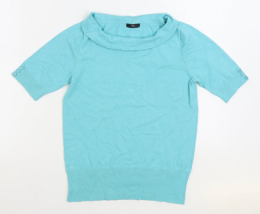 Womens UK Size 12 M&Co. Blue Pullover Jumper