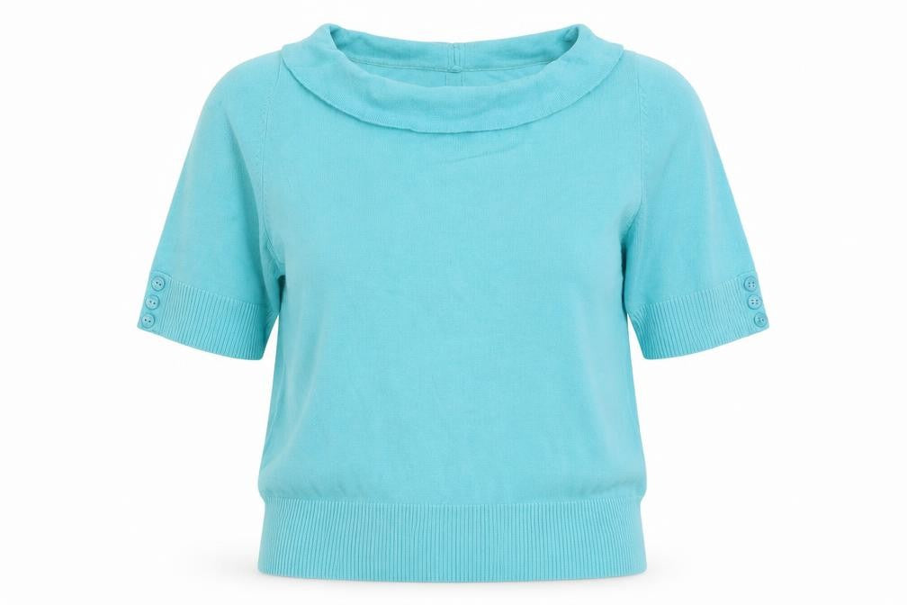 Womens UK Size 12 M&Co. Blue Pullover Jumper