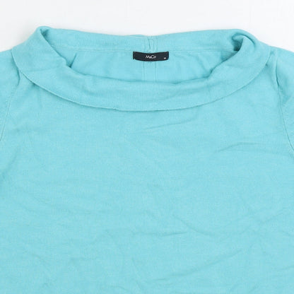 Womens UK Size 12 M&Co. Blue Pullover Jumper