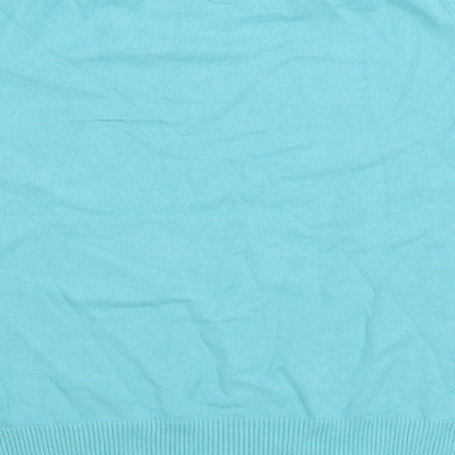 Womens UK Size 12 M&Co. Blue Pullover Jumper