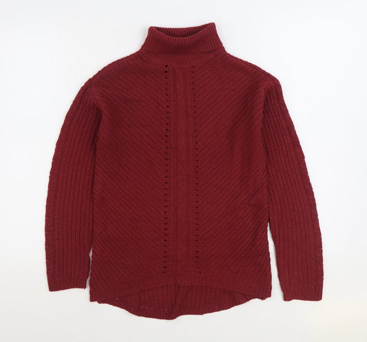 Womens UK Size S Select Red Pullover Jumper