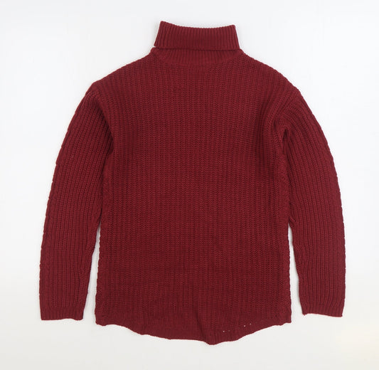 Womens UK Size S Select Red Pullover Jumper