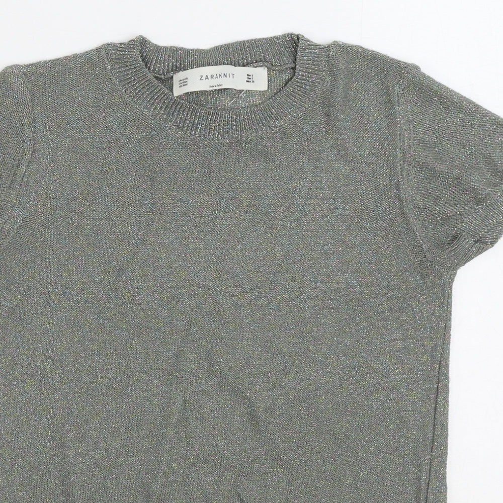 Womens UK Size S Zara Multicoloured Pullover Jumper