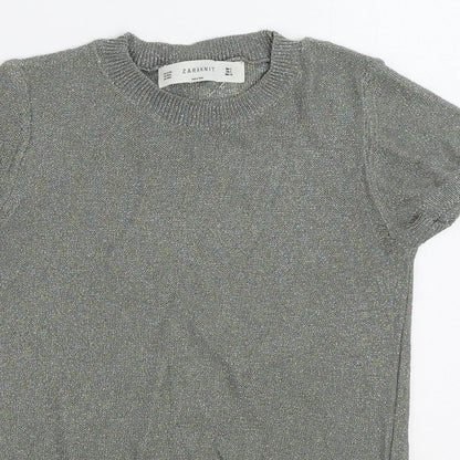 Womens UK Size S Zara Multicoloured Pullover Jumper