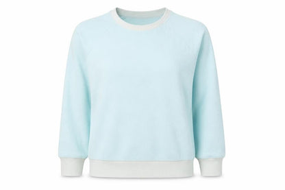 Womens UK Size S Lands End Blue Pullover Sweatshirt