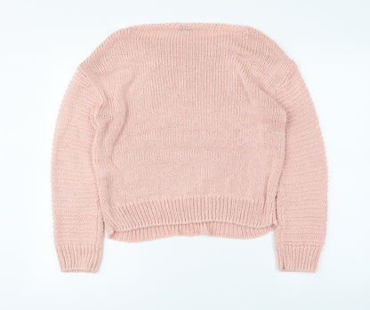 Womens UK Size 12 Warehouse Pink Pullover Jumper