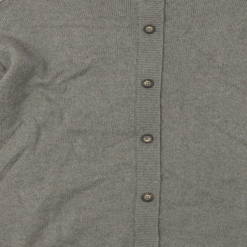 Cynthia Rowley Womens Grey Round Neck Acrylic Pullover Jumper Size L