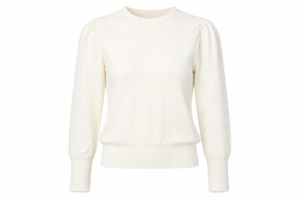 Womens UK Size 14 Marks and Spencer White Pullover Jumper