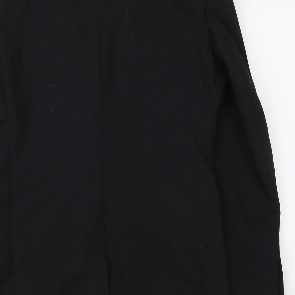 George Mens Black Polyester Jacket Suit Jacket Size 36