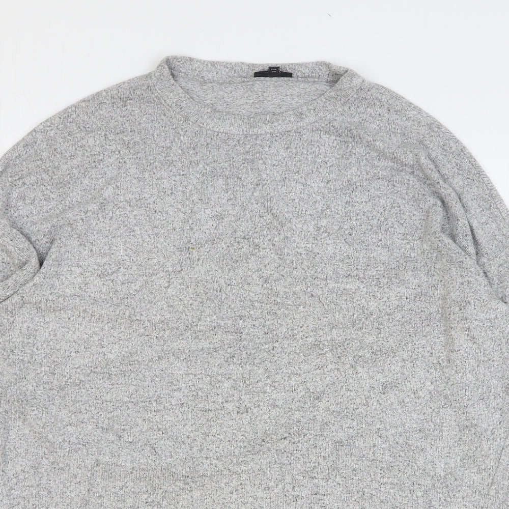 Womens UK Size 10 River Island Grey Pullover Jumper