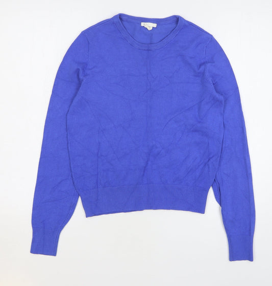 Womens UK Size S H&M Blue Pullover Jumper