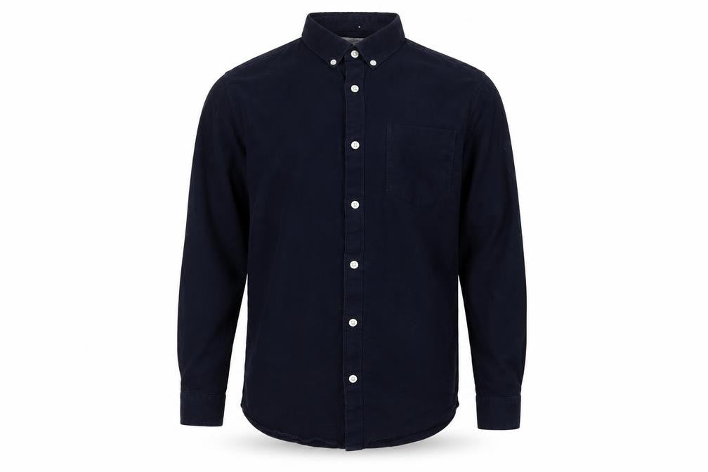 Mens UK Size M River Island Blue  Button-Up Long Sleeve Casual Shirt