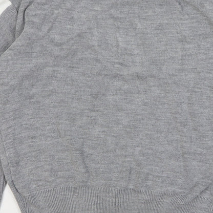 Unique 21 Womens Grey Acrylic Pullover Sweatshirt Size 10 Pullover