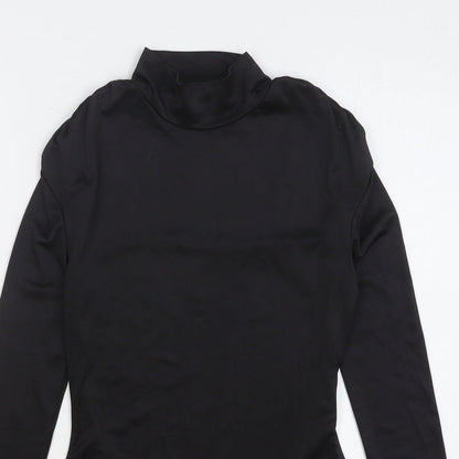 SheIn Womens Black Polyester Bodysuit One-Piece Size 8 Snap