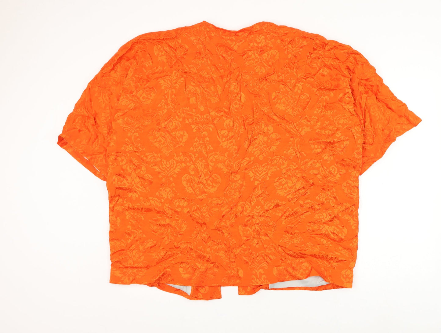 Womens UK Size S River Island Orange Cardigan Jumper