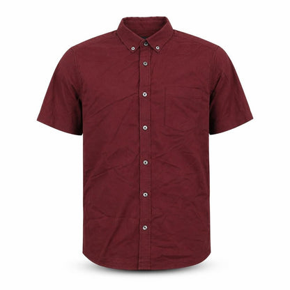 Mens UK Size S Burton Red  Button-Up Short Sleeve Casual Shirt
