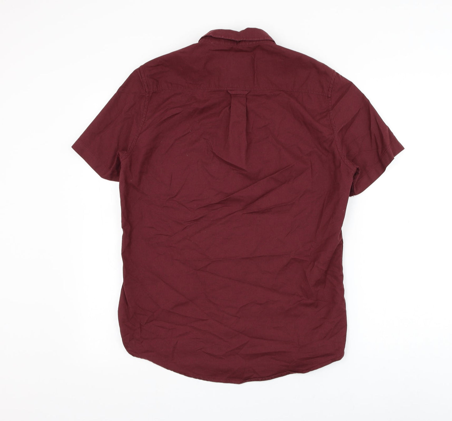 Mens UK Size S Burton Red  Button-Up Short Sleeve Casual Shirt