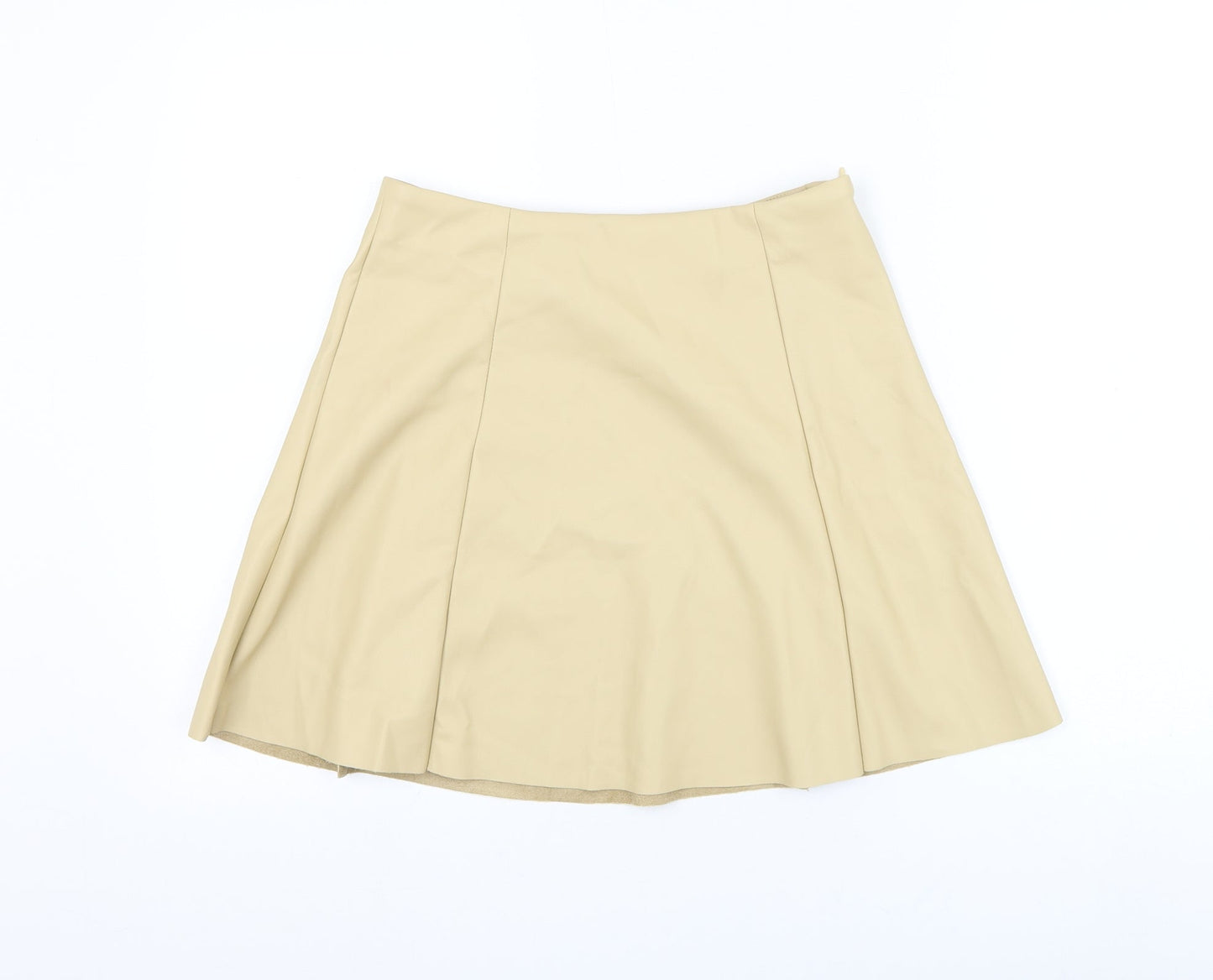 Primark Womens Brown Polyester Skater Skirt Size 28 in Zip