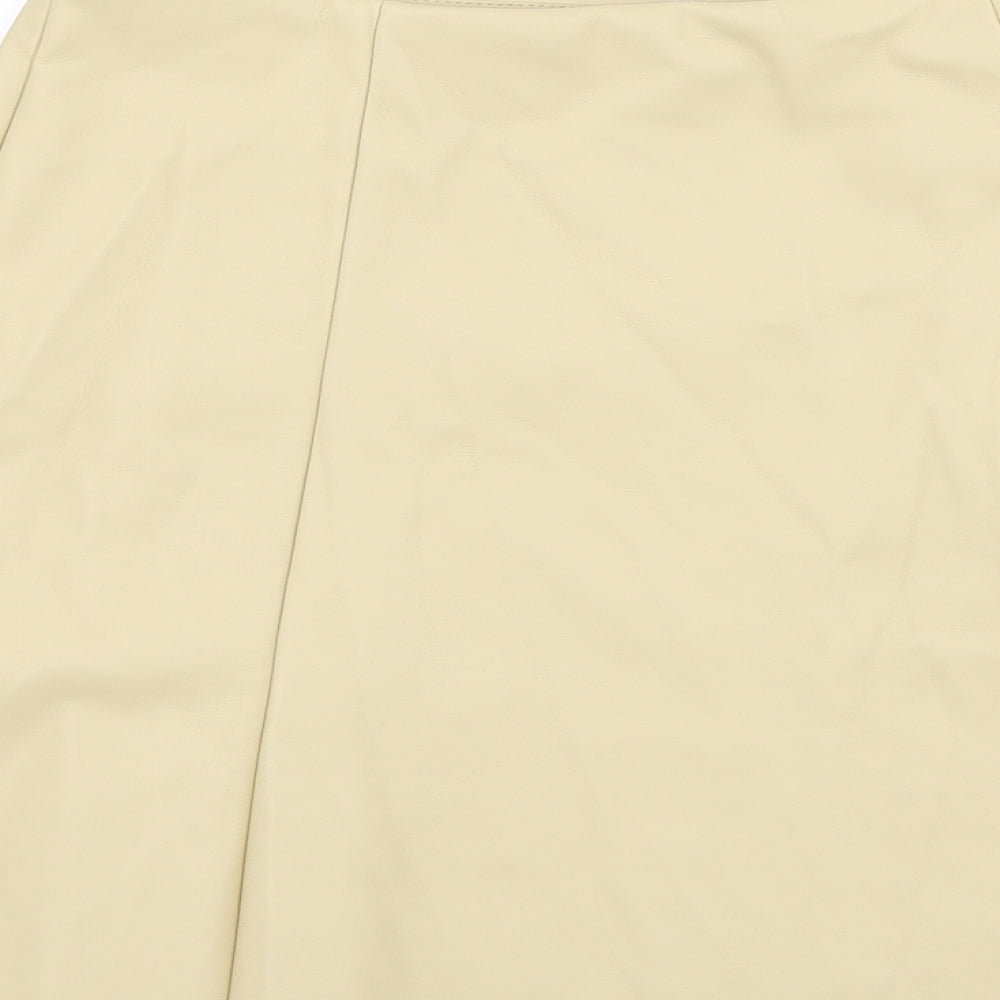 Primark Womens Brown Polyester Skater Skirt Size 28 in Zip