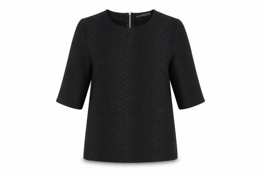 Womens UK Size 8 Atmosphere Black Basic Blouse