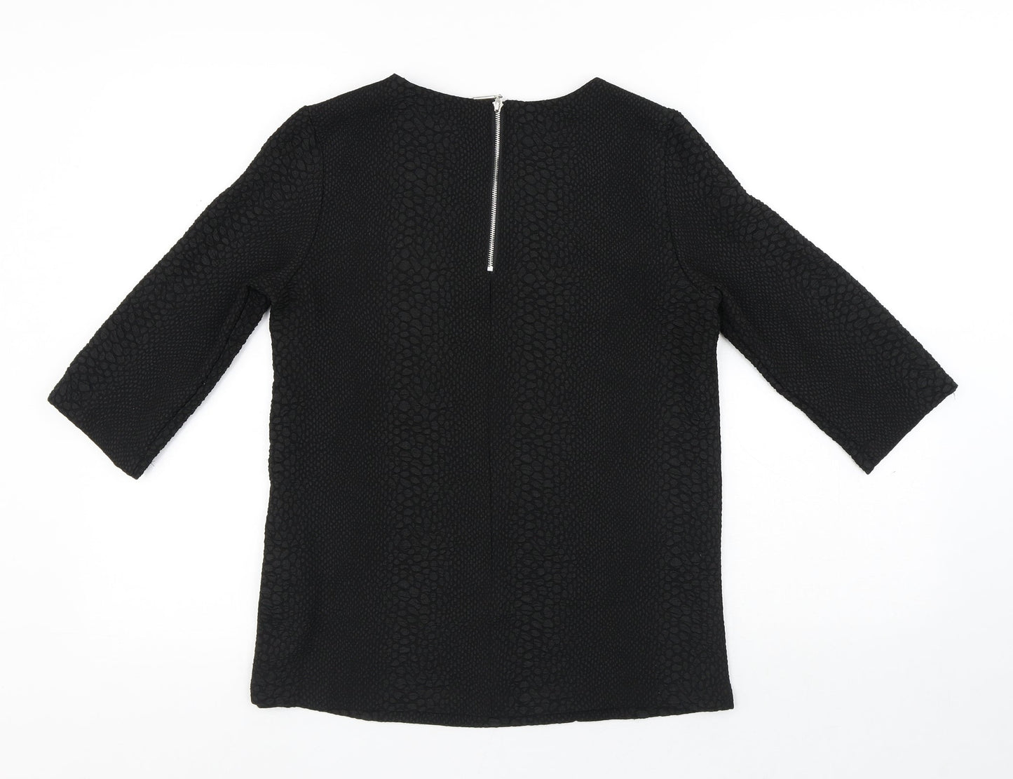 Womens UK Size 8 Atmosphere Black Basic Blouse