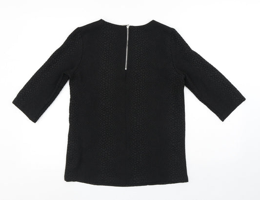 Womens UK Size 8 Atmosphere Black Basic Blouse