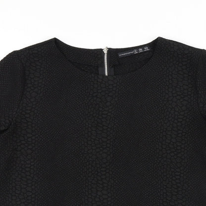 Womens UK Size 8 Atmosphere Black Basic Blouse