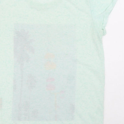 Womens UK Size 4 Maison Scotch Multicoloured Basic T-Shirt