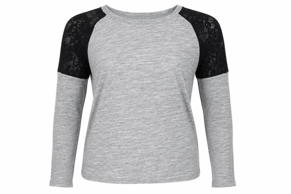 Womens UK Size S Zara Grey Basic T-Shirt