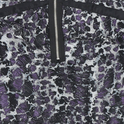 Atmosphere Womens Purple Viscose A-Line Skirt Size 10 Zip