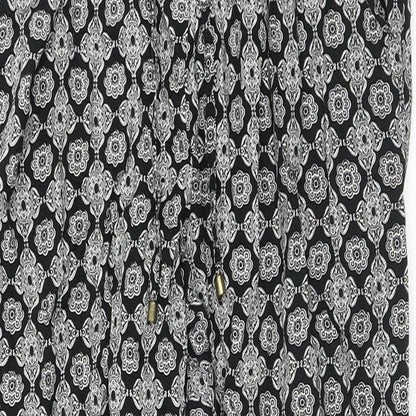 BAF Womens Multicoloured Geometric Viscose Trousers Size 10 L27 in Regular