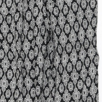 BAF Womens Multicoloured Geometric Viscose Trousers Size 10 L27 in Regular