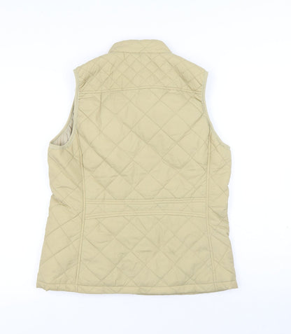 Fuinloth Womens Beige Puffer Jacket Coat Size S Zip