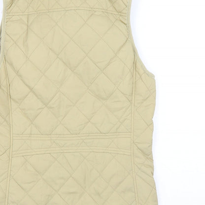 Fuinloth Womens Beige Puffer Jacket Coat Size S Zip