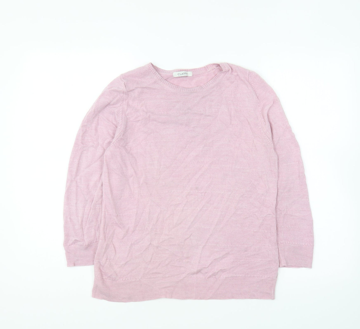 Womens UK Size 14 Marks and Spencer Pink Pullover Jumper