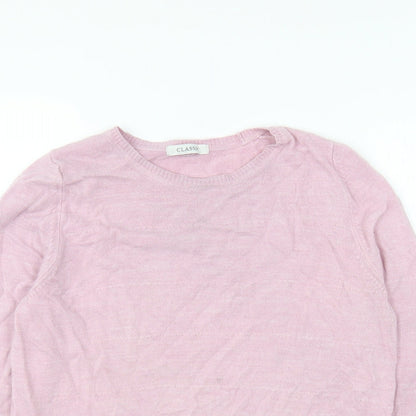 Womens UK Size 14 Marks and Spencer Pink Pullover Jumper