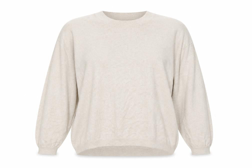 Atmosphere Womens Beige Round Neck Viscose Pullover Jumper Size 18