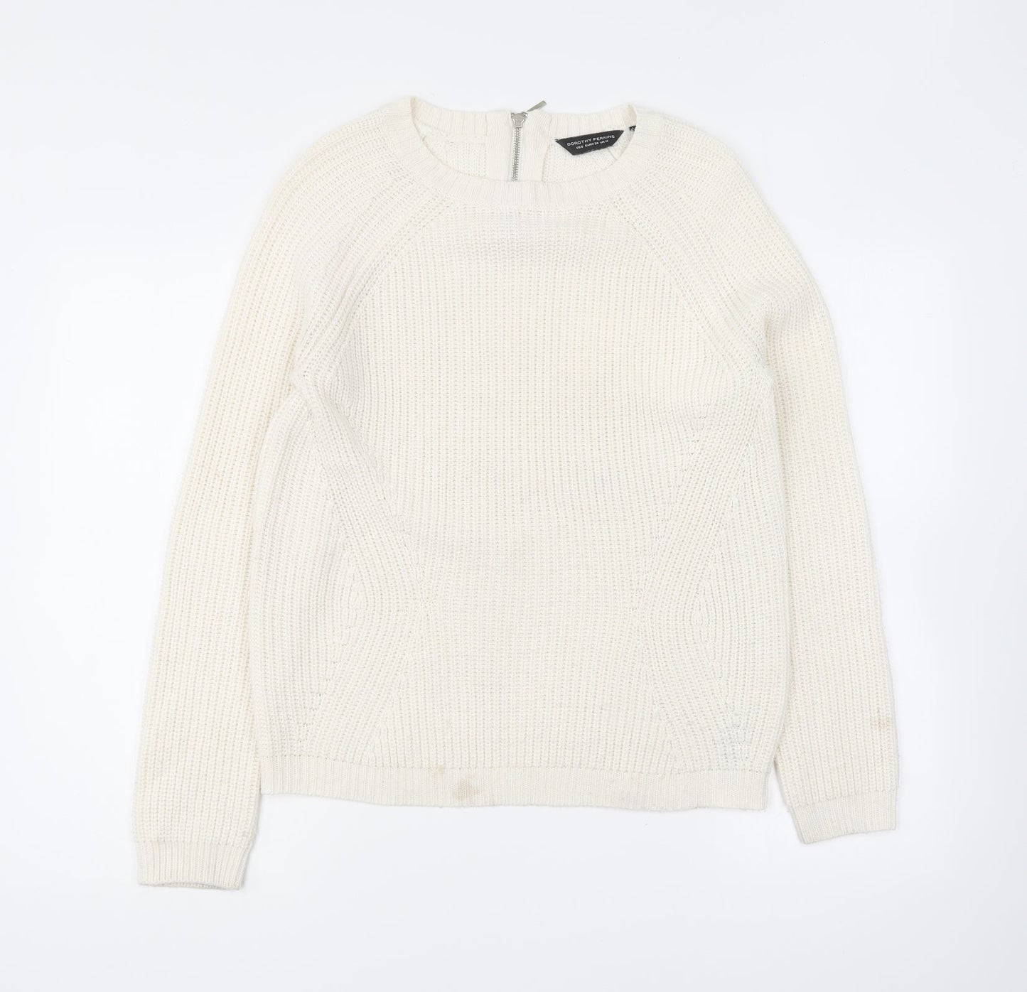 Womens UK Size 10 Dorothy Perkins Beige Pullover Jumper