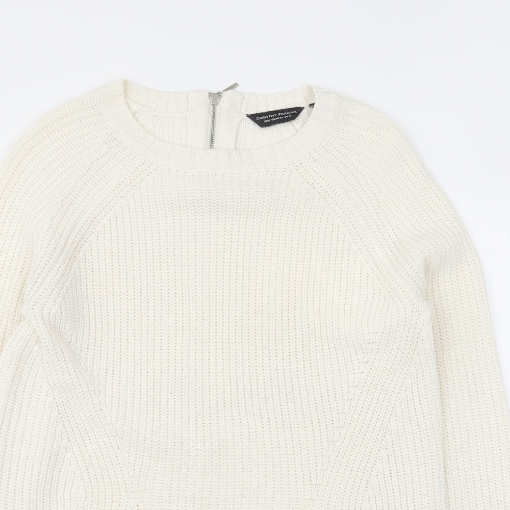 Womens UK Size 10 Dorothy Perkins Beige Pullover Jumper