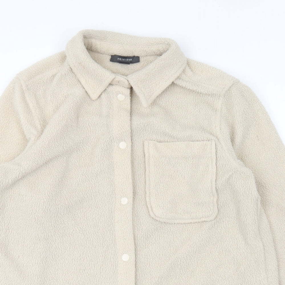 Primark Womens Beige Jacket Size 8 Button